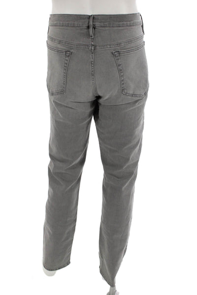 Frame Mens Cotton Slim Straight Leg Faded Gray Denim Jeans Size 36
