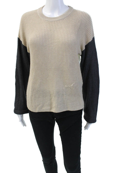 Splendid Women's Long Sleeves Colorblock Pullover Sweater Size XS