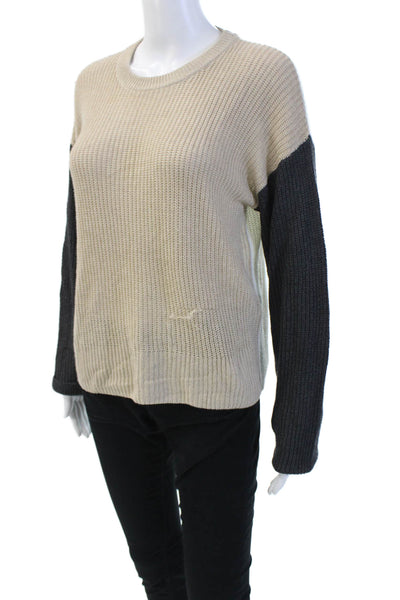Splendid Women's Long Sleeves Colorblock Pullover Sweater Size XS