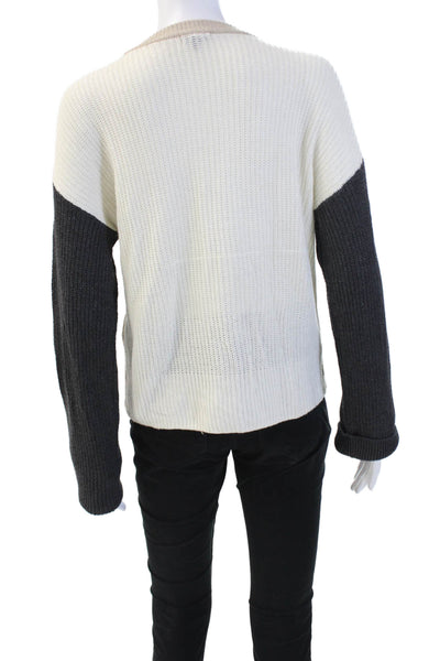 Splendid Women's Long Sleeves Colorblock Pullover Sweater Size XS