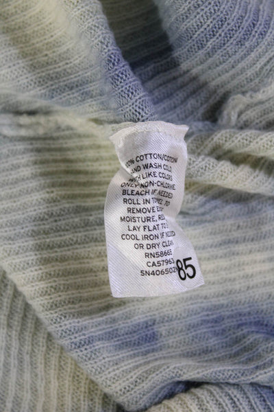 Something Navy Women's Mock Neck Long Sleeves Tie Dye Sweater Size XS