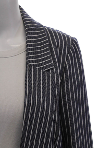 BCBGeneration Women's Long Sleeves Lined Slit Hem Jacket Striped Size XS