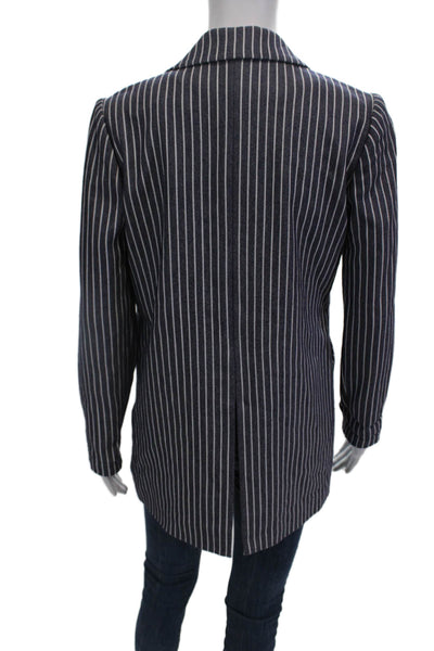 BCBGeneration Women's Long Sleeves Lined Slit Hem Jacket Striped Size XS