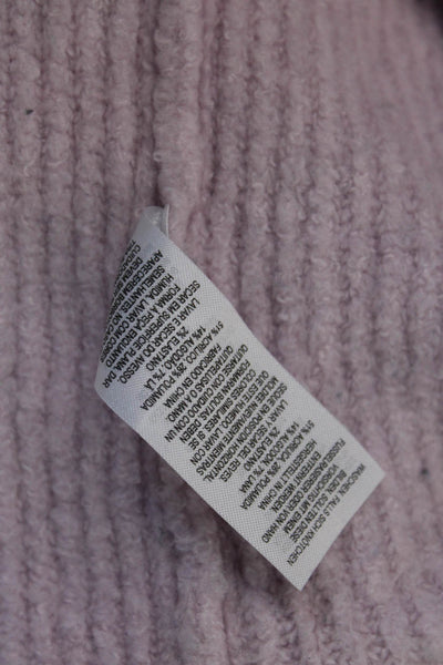French Connection Women's V-Neck Long Sleeves Ribbed Sweater Purple Size XS