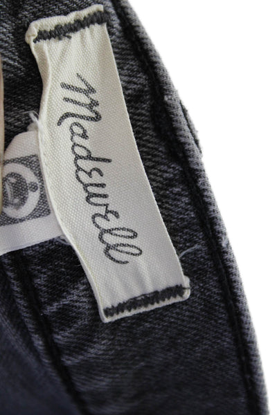 Madewell Womens Cotton Zip Button Slim Leg Denim Jeans Charcoal Size EUR 26