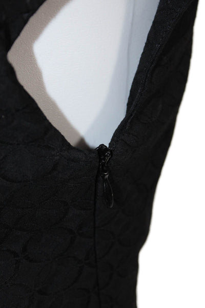 Piazza Sempione Womens Wool Boat Neck Sleeveless Pencil Dress Black Size 40