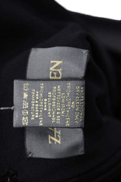 Zac Posen Womens Silk Pleated Detail Buckled Sleeveless Dress Black Size 4