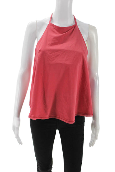 Lululemon Womens Stretch Round Neck Sleeveless Activewear Top Pink Size 4
