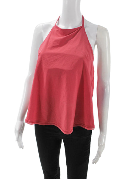 Lululemon Womens Stretch Round Neck Sleeveless Activewear Top Pink Size 4