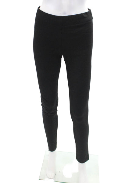 Joseph Womens Tailored Elastic Waist Straight Legged Pants Black Size 36