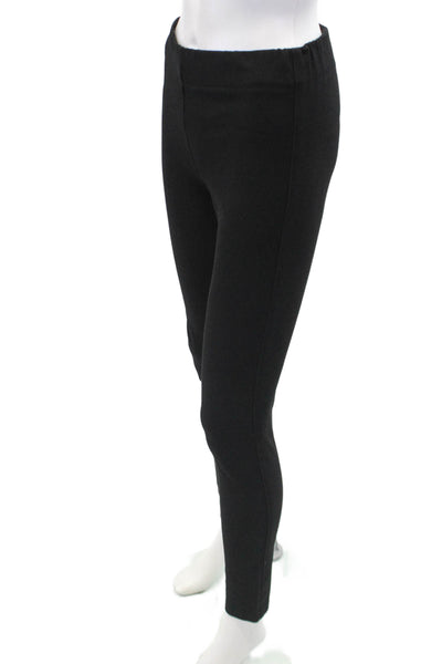 Joseph Womens Tailored Elastic Waist Straight Legged Pants Black Size 36