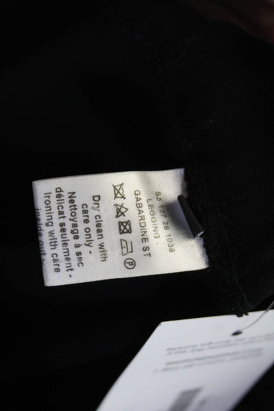 Joseph Womens Tailored Elastic Waist Straight Legged Pants Black Size 36