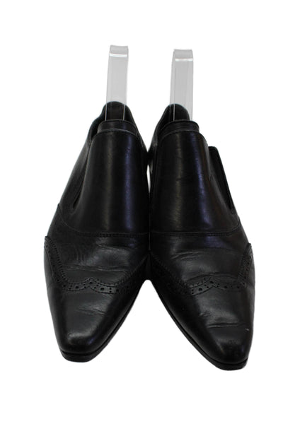 Haider Ackermann Womens Letaher Pointed Toe Oxford Loafers Black Size 37 7