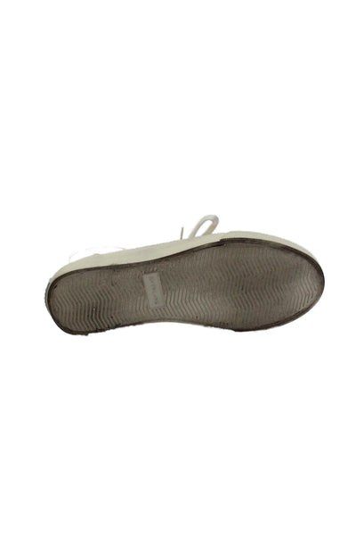 Everlane Womens Lace Up Canvas Ombre Low Top Sneakers Purple White Size 7