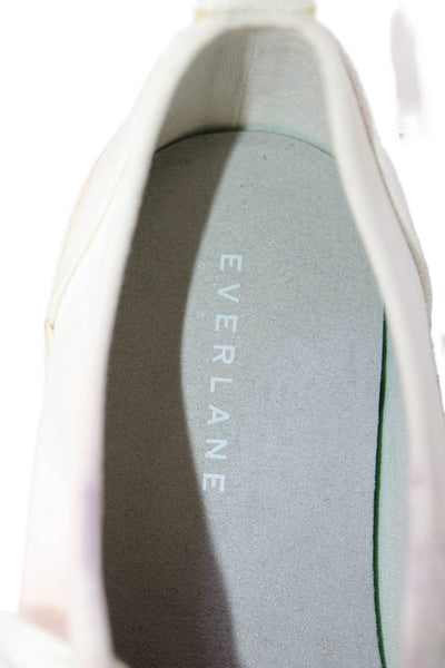 Everlane Womens Lace Up Canvas Ombre Low Top Sneakers Purple White Size 7