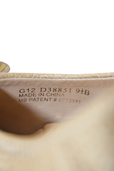 Cole Haan Womens Leather Ballet Flats Beige Size 9.5