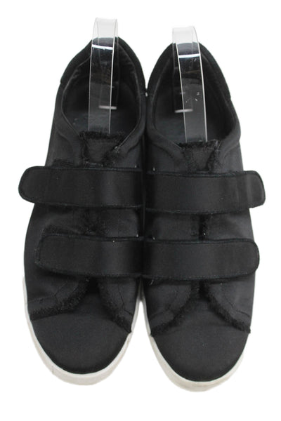 Joie Womens Hook & Loop Platform Sneakers Black Size 9.5
