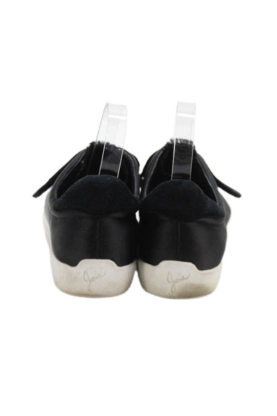 Joie Womens Hook & Loop Platform Sneakers Black Size 9.5