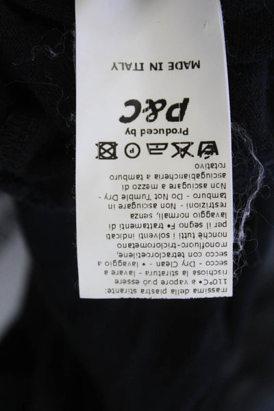 G. Womens Linen Ruffled Trim Detail Sleeveless Blouse Solid Black Size M