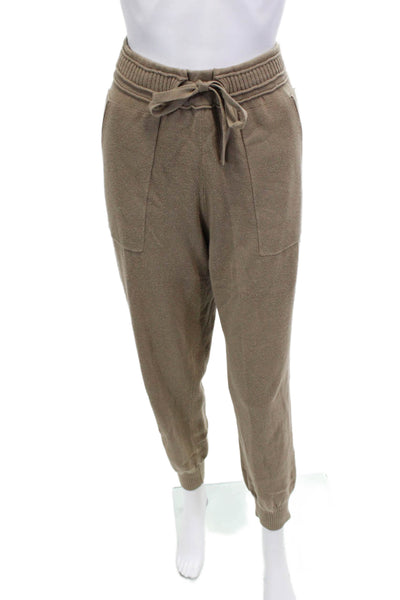 Splendid Womens Cotton Drawstring Waist Knit Joggers Brown Size M