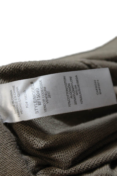 Splendid Womens Cotton Drawstring Waist Knit Joggers Brown Size M