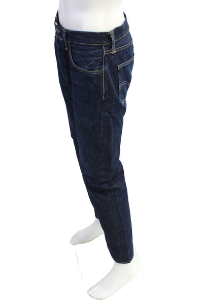 Levis Mens Cotton Dark Wash Slim Fit Jeans Blue Size 32X32