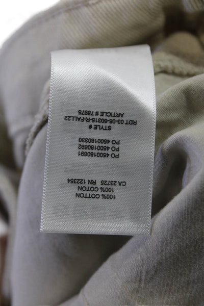 TNA Womens Cotton High-Rise Cargo Jeans Beige Size 6