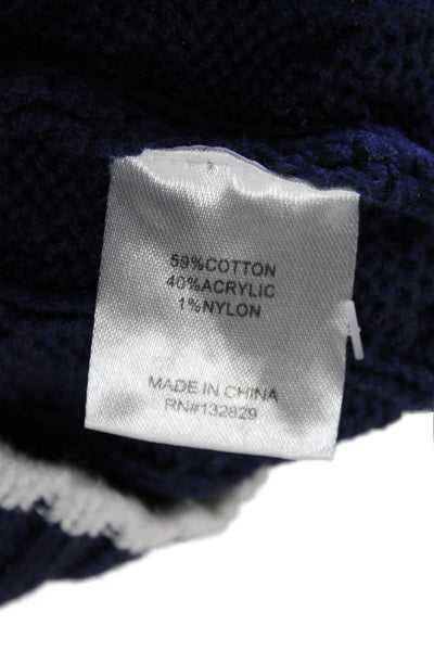 Lovers + Friends Womens Cotton Blend Cardigan Sweater Navy Size S