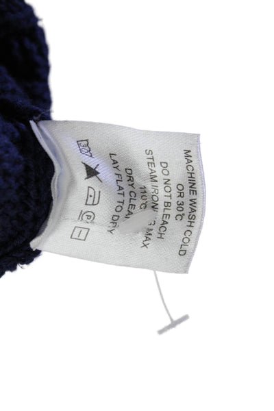 Lovers + Friends Womens Cotton Blend Cardigan Sweater Navy Size S