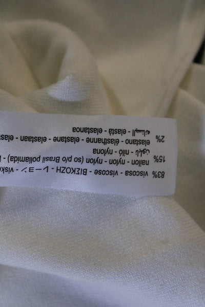Zara Womens Long Sleeve Knit Crewneck Top White Size S