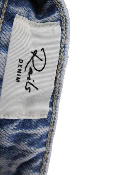 Rails Womens High Rise Raw Hem Flared Jeans Blue Size 23