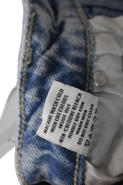 Rails Womens High Rise Raw Hem Flared Jeans Blue Size 23