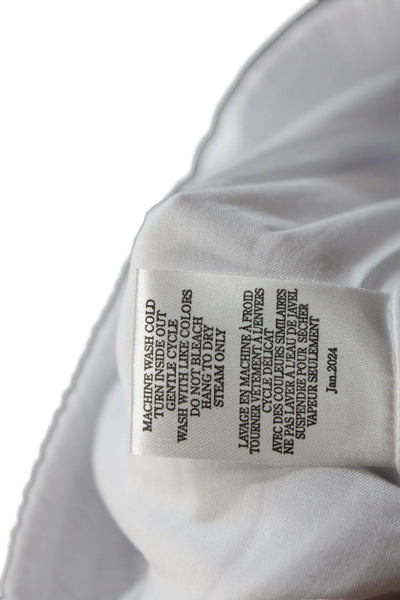 Z Supply Womens Cotton Elastic Waistband Casual Pants White Size XS