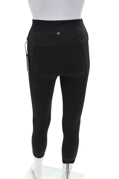 Lanston Sport Womens Stretch Activewear Leggings Black Size M