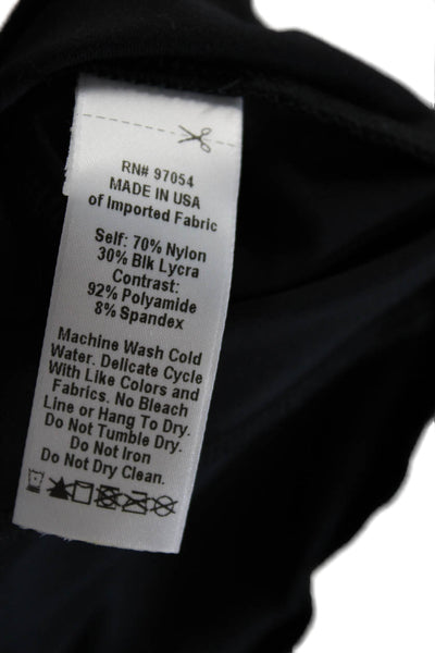 Lanston Sport Womens Stretch Activewear Leggings Black Size M