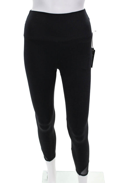 Lanston Sport Womens Solid Stretch Activewear Leggings Black Size XS