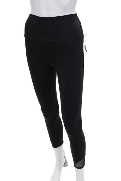 Lanston Sport Womens Solid Stretch Activewear Leggings Black Size XS