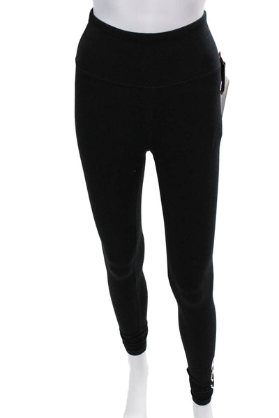 Champion Womens Cotton Mid-Rise Activewear Leggings Black Size XS