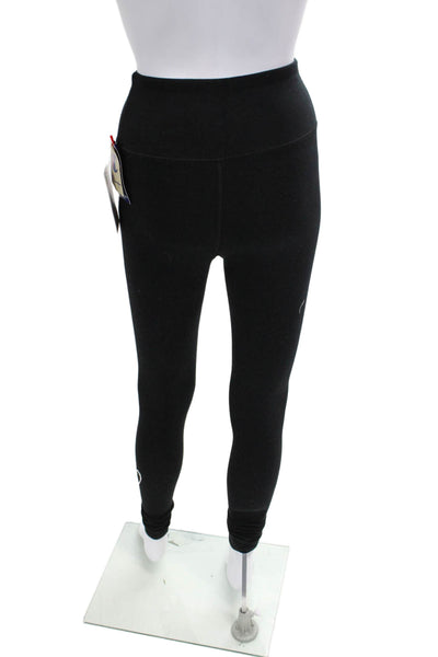 Champion Womens Cotton Mid-Rise Activewear Leggings Black Size XS