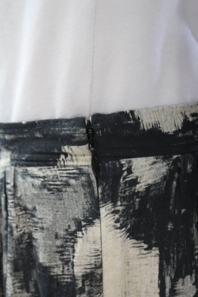 Ba&Sh Womens Cotton Abstract Print Maxi Skirt Black Size 42