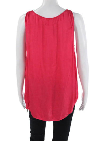 Velvet by Graham & Spencer Womens Sleeveless Pullover Tank Top Pink Size Large