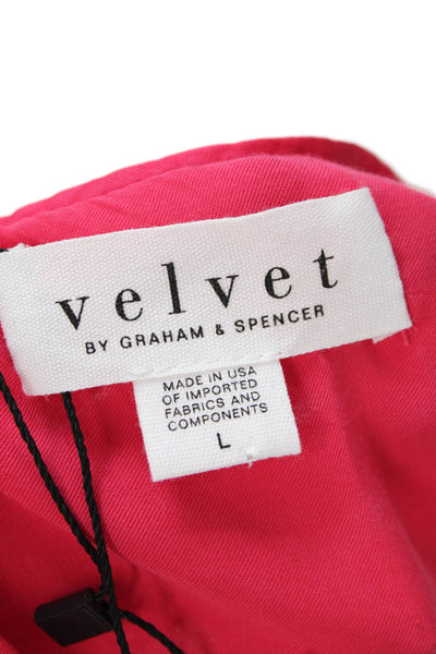 Velvet by Graham & Spencer Womens Sleeveless Pullover Tank Top Pink Size Large