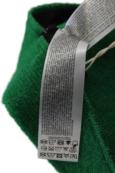 MNG Womens Elastic Waistband Knit Mini A Line Skirt Green Size Small