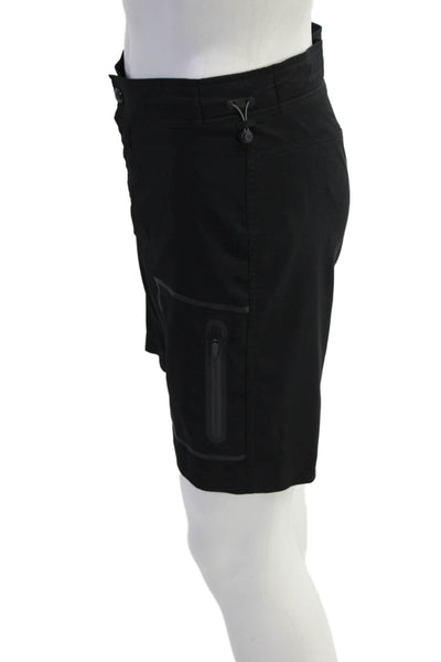Mack Weldon Mens Zipper Fly Lightweight Shorts Black Gray Size Small