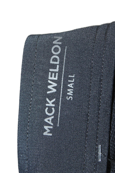 Mack Weldon Mens Zipper Fly Lightweight Shorts Black Gray Size Small