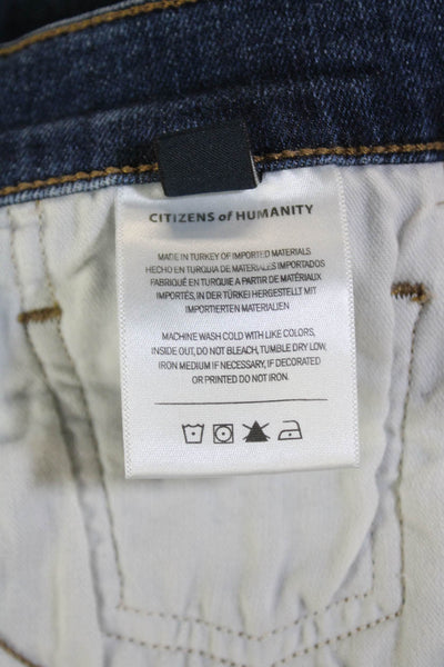 Citizens of Humanity Womens Cotton Five Pocket Skinny Jeans Blue Size 28