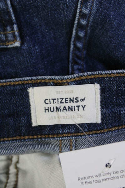 Citizens of Humanity Womens Cotton Five Pocket Skinny Jeans Blue Size 28