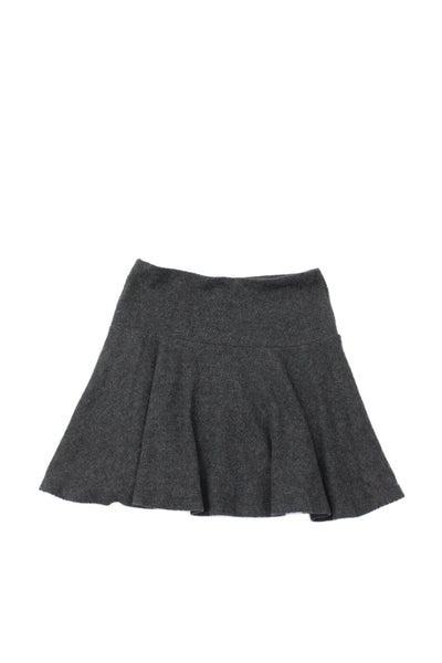 Zara Childrens Girls Pearl Detail A Line Skirt Grey Size 12-13