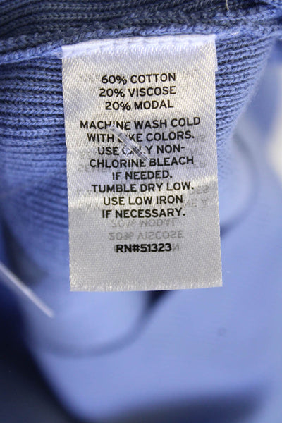 Halogen Womens Long Sleeves Turtleneck Sweater Blue Grey Size Medium