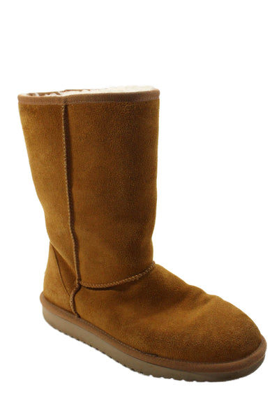 Koolaburra Womens Suede Shearling Line Boots Brown Size 9